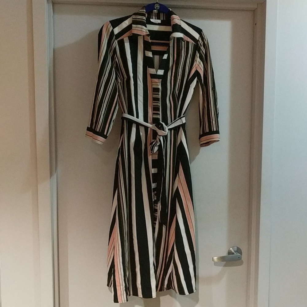 New York & Company Striped Dress